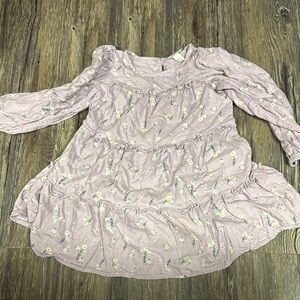 Cat & Jack Lavender Floral Kids Casual Dress